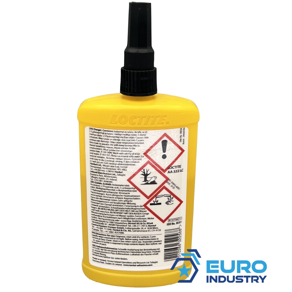 pics/Loctite/Copyright EIS/Tube/AA 322/loctite-aa-322-uv-light-cure-adhesive-for-plastics-yellow-250ml-bottle-003.jpg